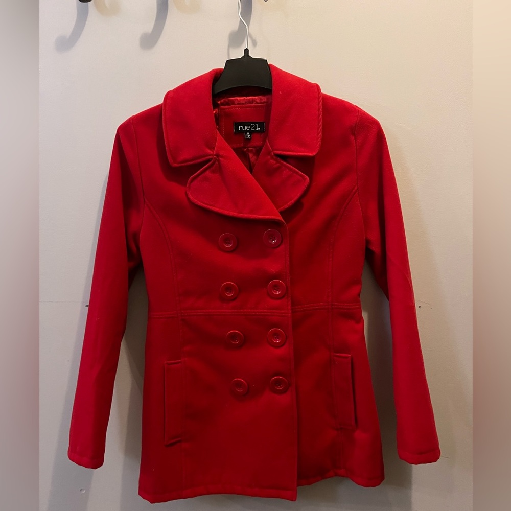 Red Peacoat